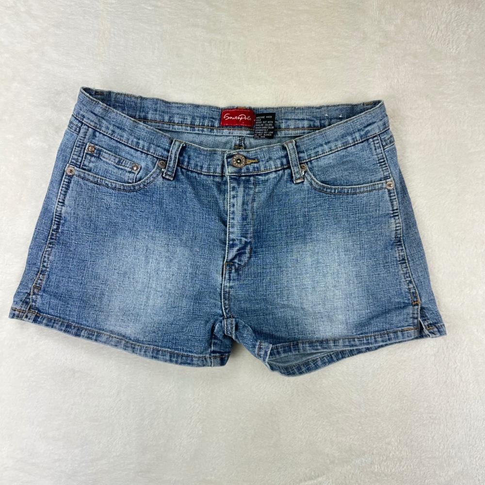 Southpole Denim Shorts Womens 5 Blue Jean Y2K Stretch Cotton Blend